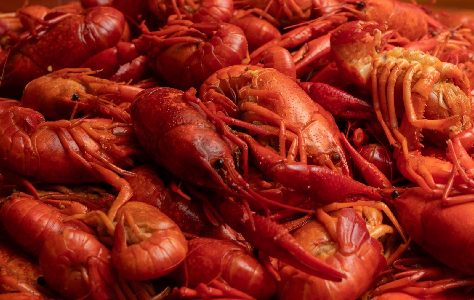 A boil of Louisiana crawfish from Bon Temps Boulets Seafood